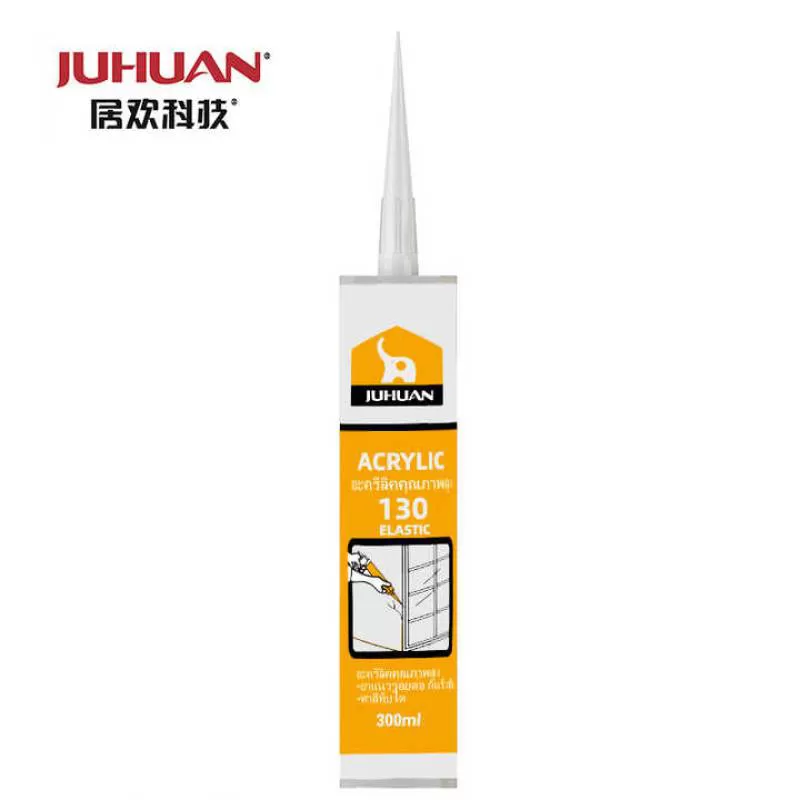 JUHUAN Premium 300ml White Water Soluble Acrylic Silicone Sealant Construction Adhesive for Sealing and Packing 