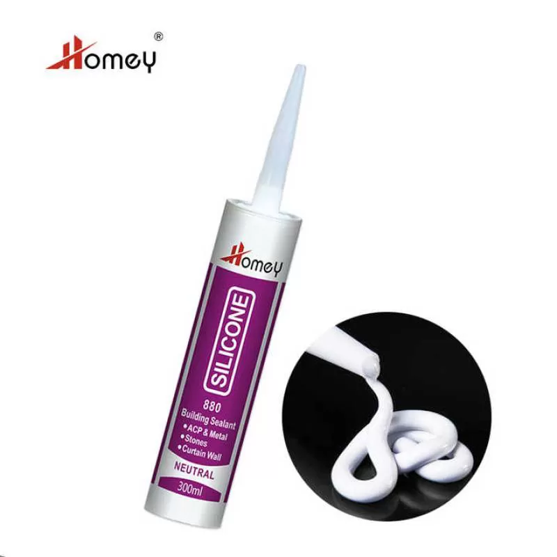 Wholesale Homey One Part White Building Adhesive High Performance Silicone Sealant Construction Neutral Waterproof Leather 