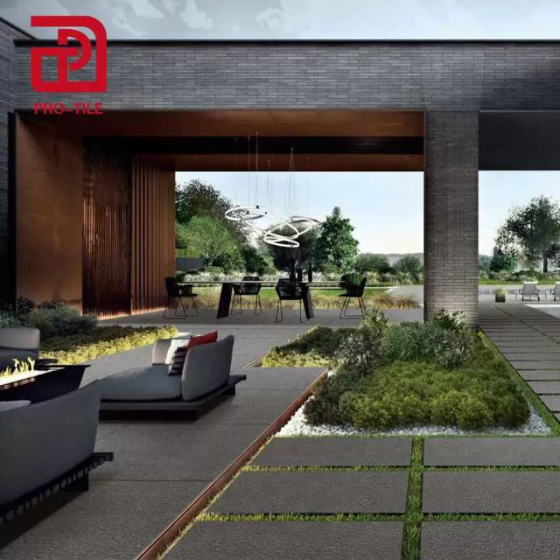 1.8cm Thickness Ecological Floor Paving Look Granite Tile 600*1200mm Exterior Anti Slip Floor Tiles