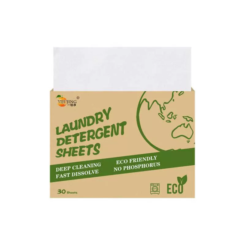 Washing Clothes Tablets Biodegradable Laundry Strips Eco Friendly Detergent Sheets