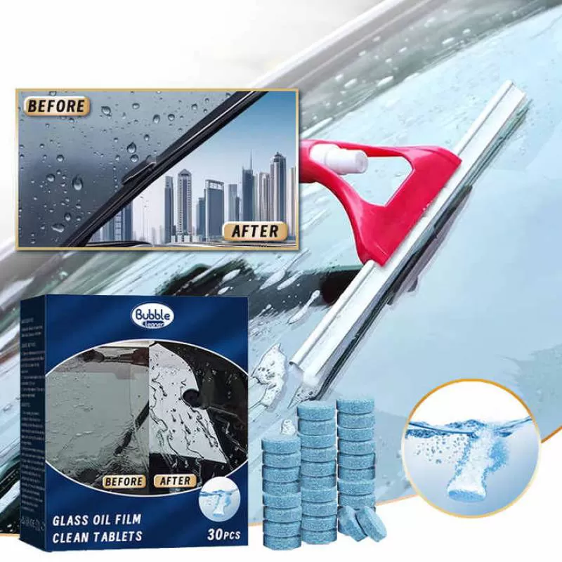 Glass Cleaner Windscreen Cleaner Effervescent Tablet Window Car Glass Wash Cleaning Tablet