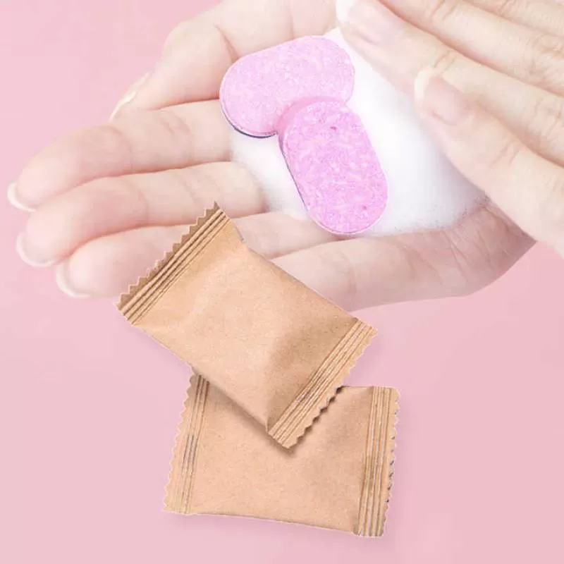 Eco Friendly Soap Effervescent Tablet Cleansing Moisturizing Foaming Hand Soap Refill Tablets