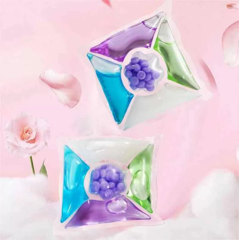 Eco 4 in 1 Laundry Pods Strong Clean Washing Laundry Detergent Capsules Beads