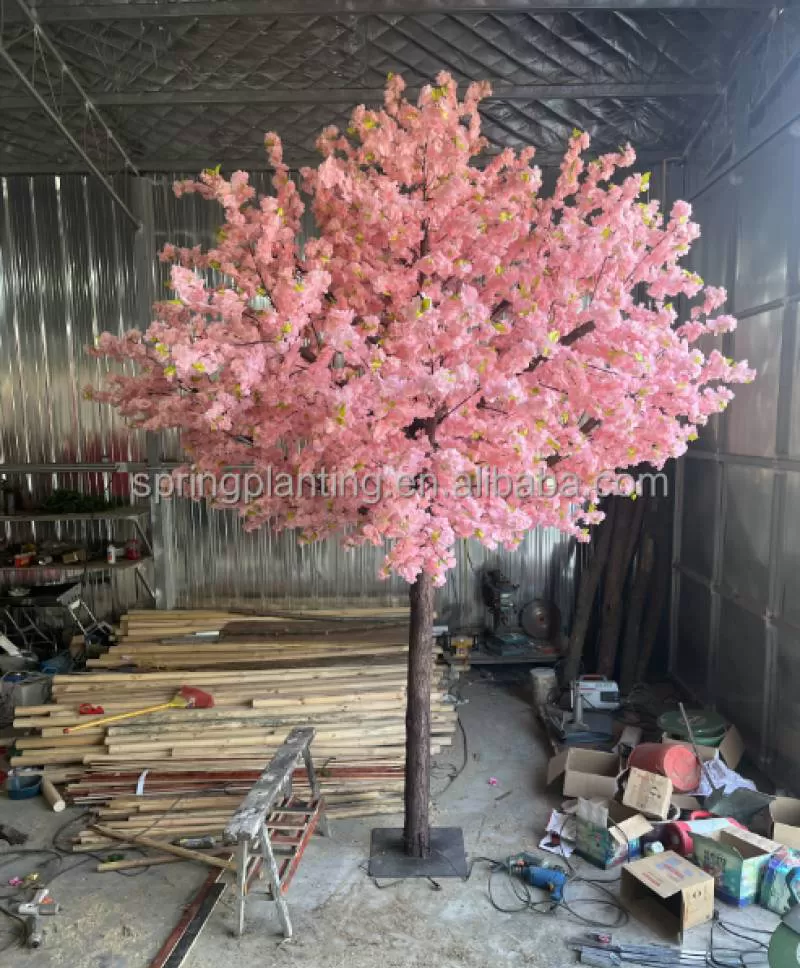 Spring Planting Customized Event Artificial Cherry Blossom Tree Silk Wedding Table Centerpiece Decoration