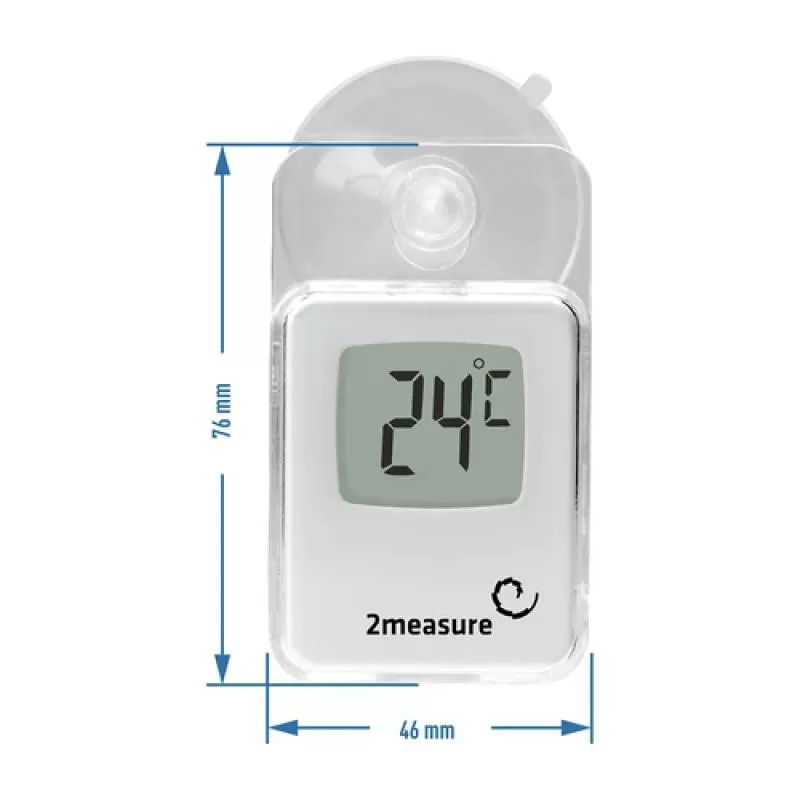 Digital Thermometer Wall Mounted Suction Cup Household Indoor Outdoor Thermometer