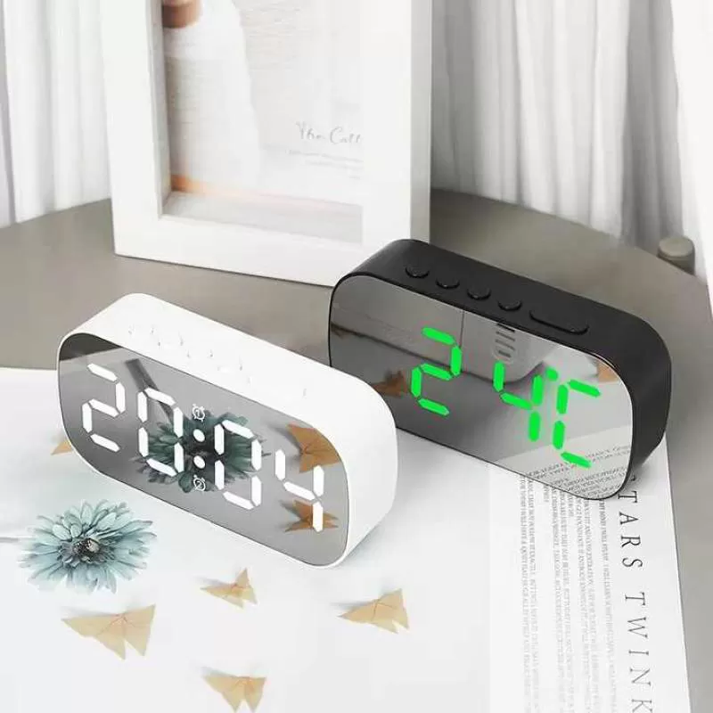 New Arrival Brightness Adjustable Display Temperature Date Time Bedside Table Clock Digital Alarm Clock Desktop Bedroom Office