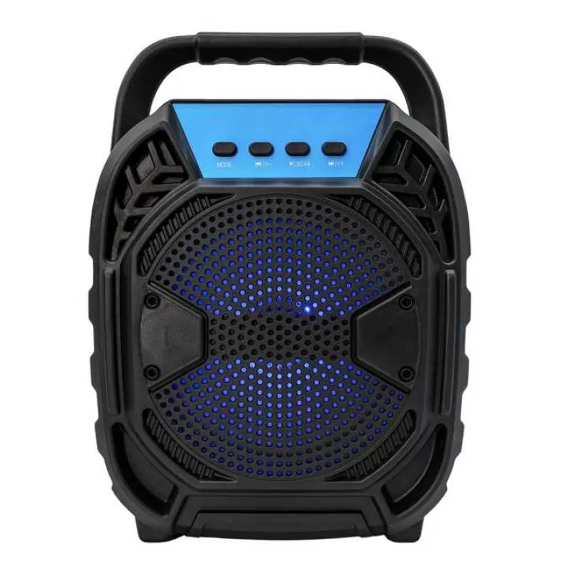 Colourful Light Boombox 6.5 Inch DJ Portable Stereo Sound 800mAh 5W Power Music Center Outdoor Karaoke Party Speakers