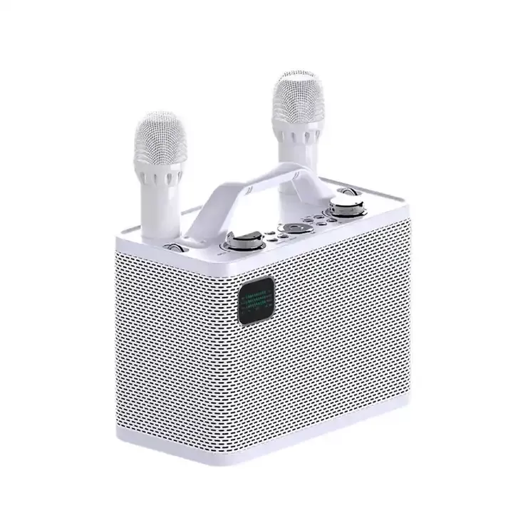 New Bluetooth Speaker for Square Dancing 80W High-power Outdoor Karaoke With Sound Card and Wireless Microphone