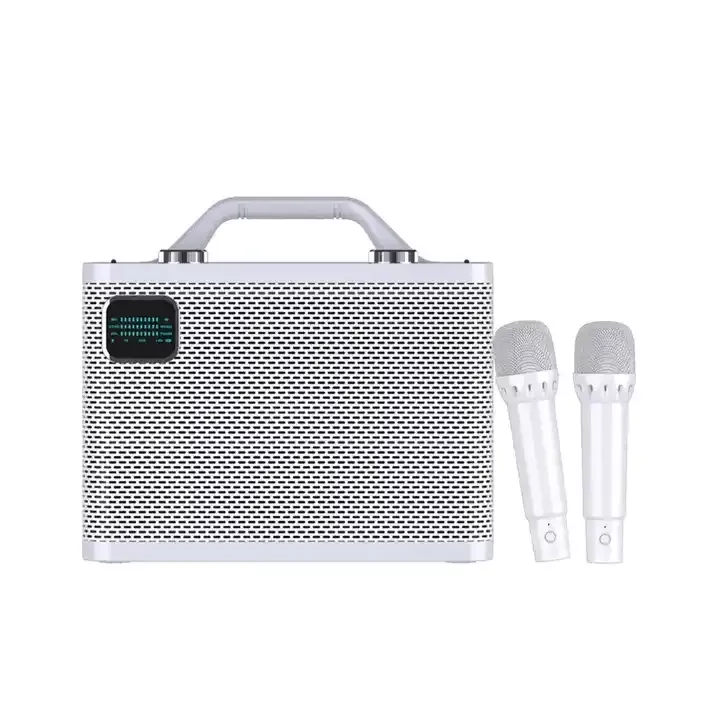 80W Big Power Outdoor Karaoke Bluetooth Speaker Reverberation Sound Card Portable Wireless Mic Subwoofer Box