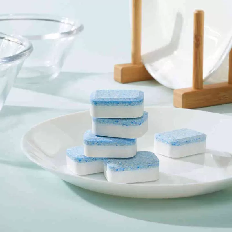 OEM/ODM Bulk Dishwasher Tablets Green Products Dishwashing Tablets Stain Oil Removal Washing Machine Cleaning Dishwasher Tablets