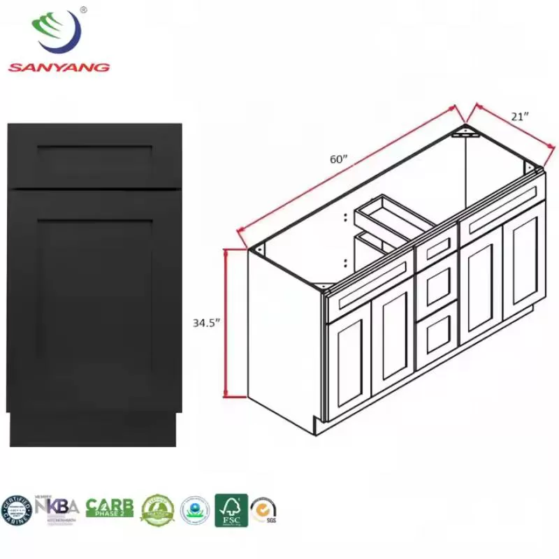 Wholesale Modern Design Luxury Grey White Modular Kitchen Cabinets Custom Island Cabinet Furniture Set