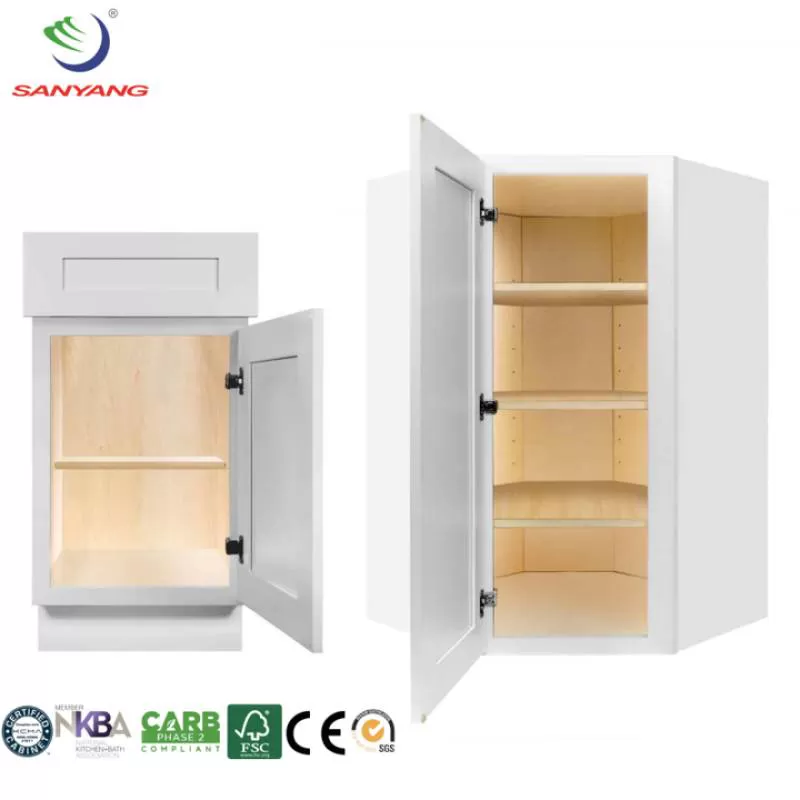 Cheap Custom Modular Modern Kitchen Furniture American Kitchen Cabinet Designs White Model Furniture Set Manufacturer in Vietnam