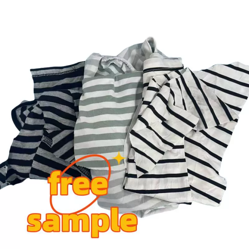 Textile Waste Color Mixed T Shirt Cotton  Cleaning Cotton Rags  Used Wiping Rags Cotton Wipers 