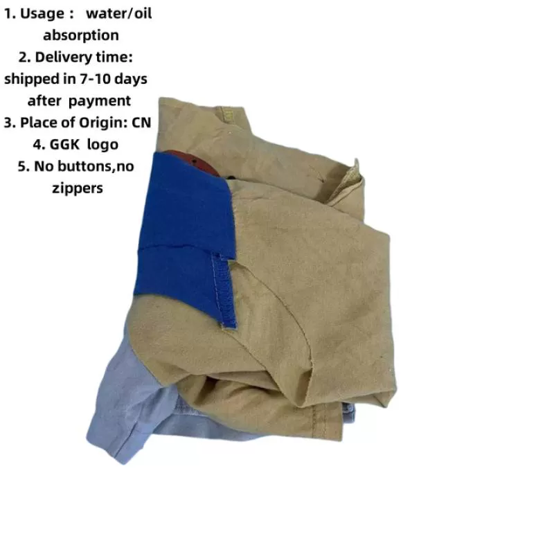 Textile Cotton  Cotton Wiping Rags  Industrial   Automotive Rag Cleaning Fleece Wiping Rags 