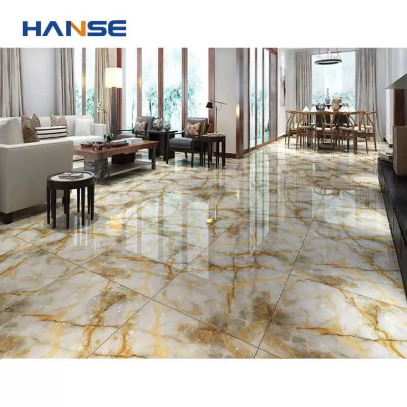 600x600mm High Quality Cheap Price Glazed Polished Porcelain Floor Tiles for Living Room Area 