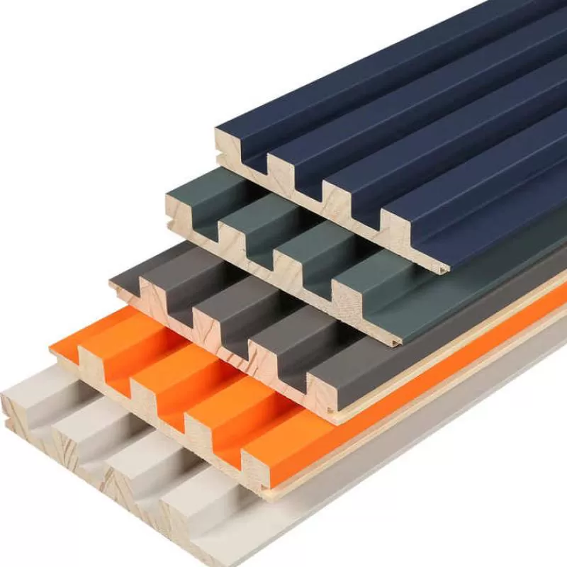 Solid Wood Wall Decor Panels PVC WPC Interior WPC Wall Panels Waterproof Hotels Offices