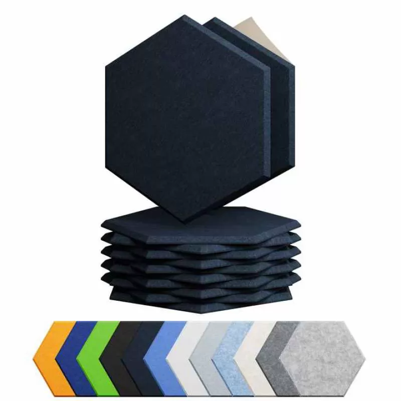 Hexagon Acoustic Panel Decorative Wall Panels Made of Polyester Lightweight and Durable