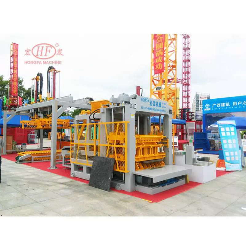HONGFA 2023 Latest Products in Market QT10-15F Brick Making Machine Construction Equipment Concrete Molds 