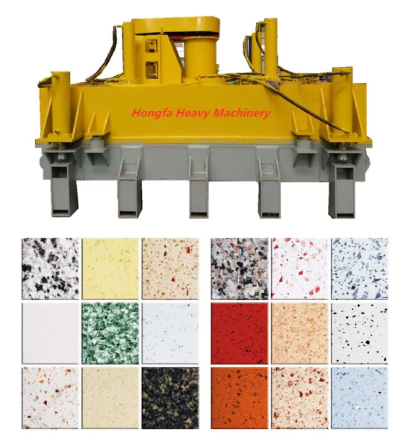Automatic Artificial Quartz and Marble Slab Making Machine Counter Plate Production Line with Engineer Overseas Installation 