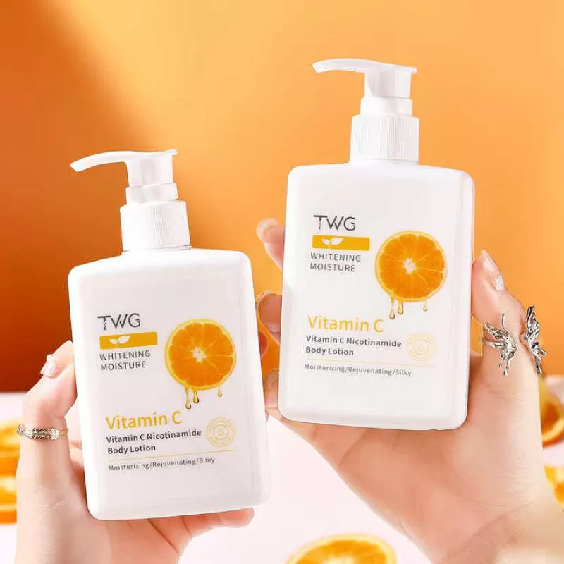 TWG Private Label Vitamin C Body Lotion Vegan Body Lotion and Cream Silky Nicotinamide Vitamin C Whitening  Body Lotion