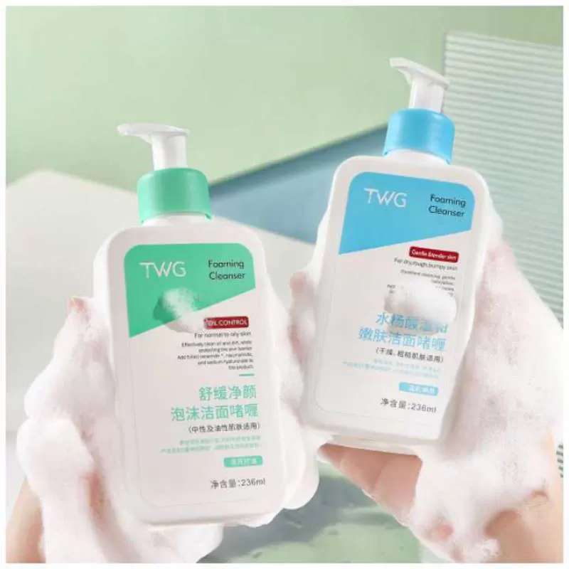 TWG RTS Salicylic Acid Gentle Foaming Cleanser Facial Cleansing Whitening Facial Cleanser Smoothing Gel Skin Care Foam Face Wash