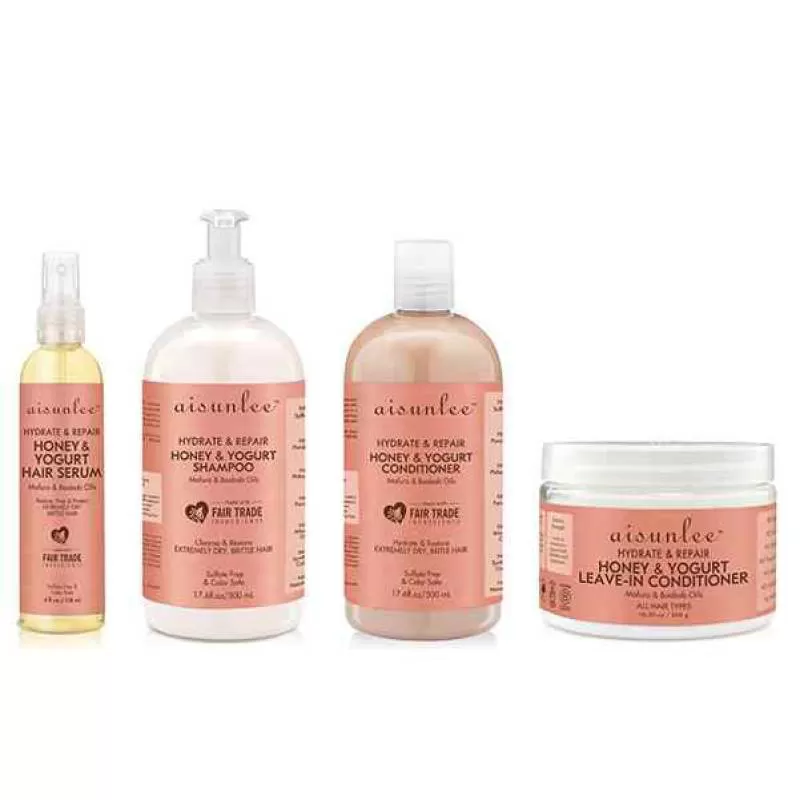 OEM ODM High Quality Hair Shampoo Conditioner Set Yogurt Honey Moisturizing Refreshing Anti-Dandruff Free Sulfate Leave-In