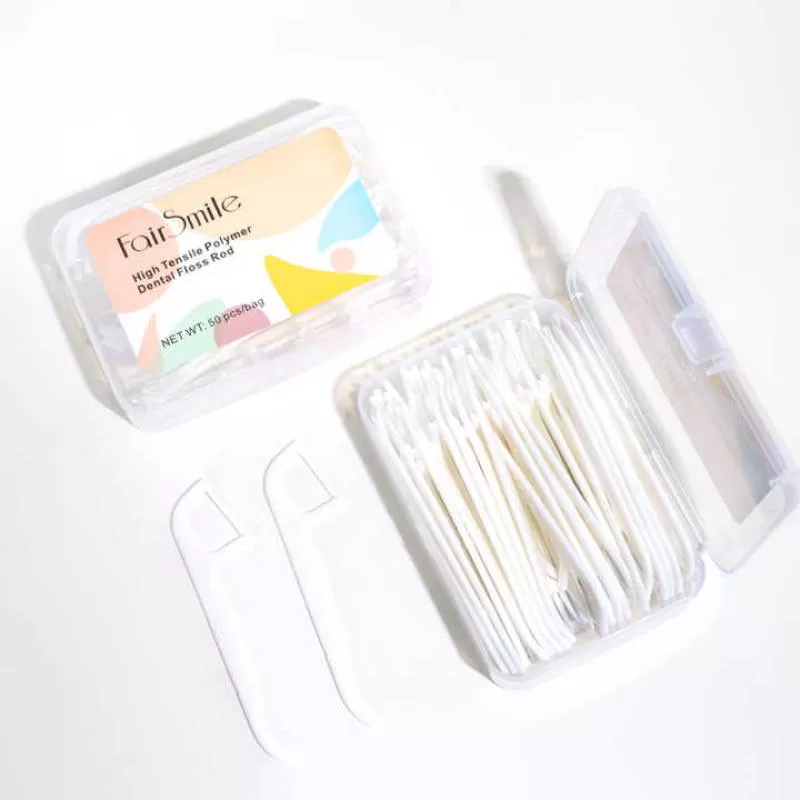 Wholesale Portable Thin Dental Floss Picks Private Label Natural Oral Care Mouth Deep Cleaning Rod Stick Flossers
