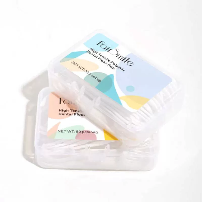 High-Tensile Portable Polymer Dental Floss Rod Stick-Thin Dental Floss Picks Deep Cleaning Mouth Care Private Label Wholesale