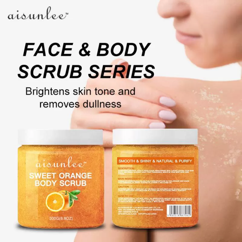 Hot Selling Private Label Low MOQ Wholesale Skin Care Deep Cleaning Exfoliator Organic Body Scrub Whitening Body Lotion