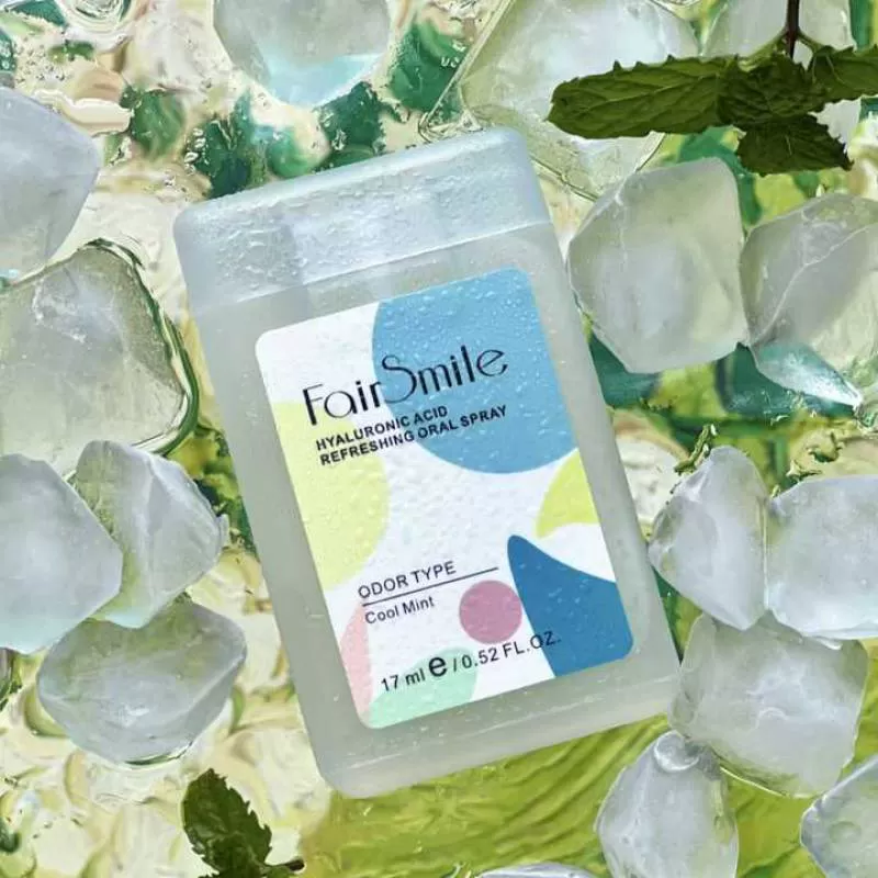Wholesale Oral Care Odor Fresh Breath Removal Refresh Flavoured Portable Cool Mint Hyaluronic Acid Ice Extract Fresh Mouth Spray