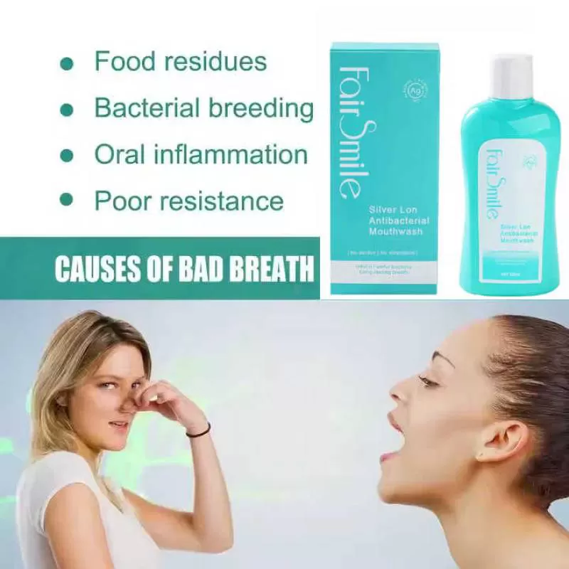 Wholesale Silver Lon Antibacterial Mouthwash No Alcohol No Stimulation Inhibit Hamful Bacteria Long Lasting Fresh Breath