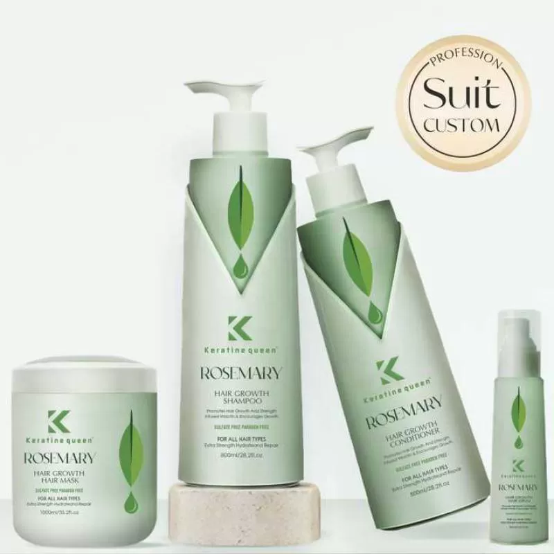 OEM Rosemary Hair Growth Shampoo Conditioner Mask and Serum Hair Care Sets Extra Strength Hydrateand Repair for All Hair Types