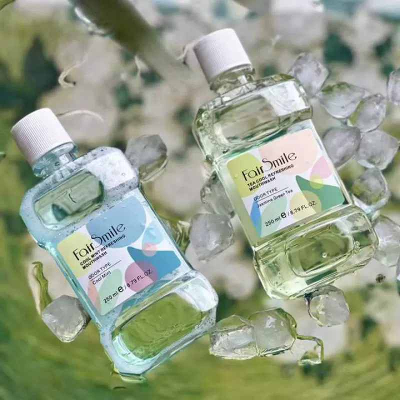 Custom Wholesale Cool Mint Refreshing Mouthwash Odor Type Cool Mint Tea Cool Fresh Breath Mouthwash Mouth Care