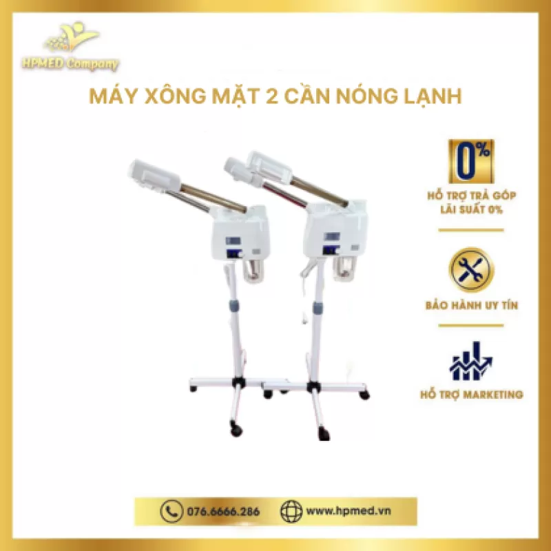 Máy xông hơi 2 cần nóng lạnh Giải pháp toàn diện cho spa và thẩm mỹ viện