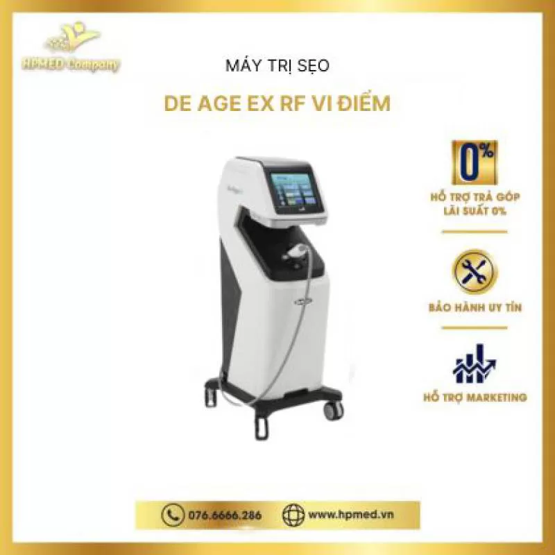 Máy De Age EX RF Vi Điểm Microneedle Fractional Hàn Quốc
