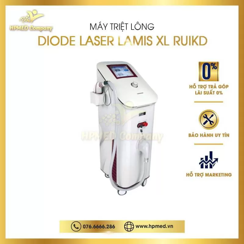 Máy Triệt Lông Diode Laser Lamis XL RUIKD Cao Cấp - Máy Thẩm Mỹ HPMED