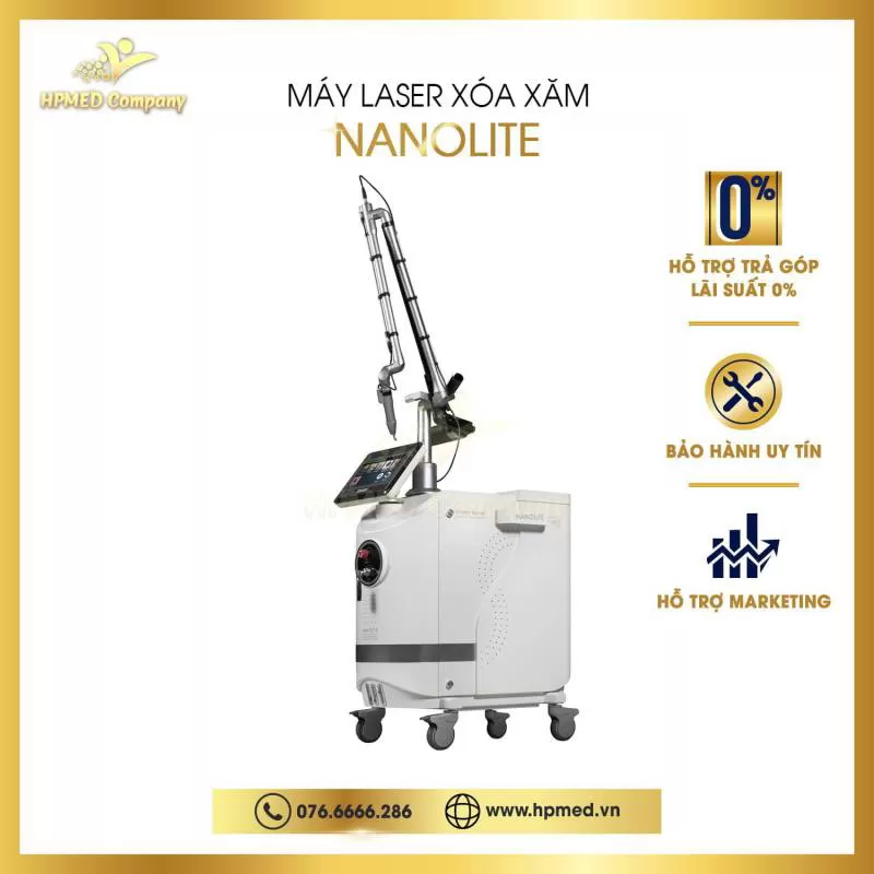 Máy Laser Nano Lite, Máy Xoá Xăm Trị Nám Nano Lite Hàn Quốc Cao Cấp