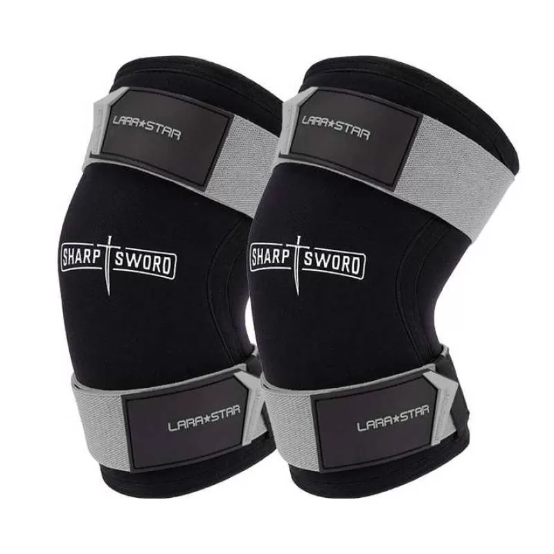 LS0356 Custtom Wholesale Hot Selling Printing Design Knee Sleeves Weightlifitng Knee Support Compression Powerlifting Knee Brace 