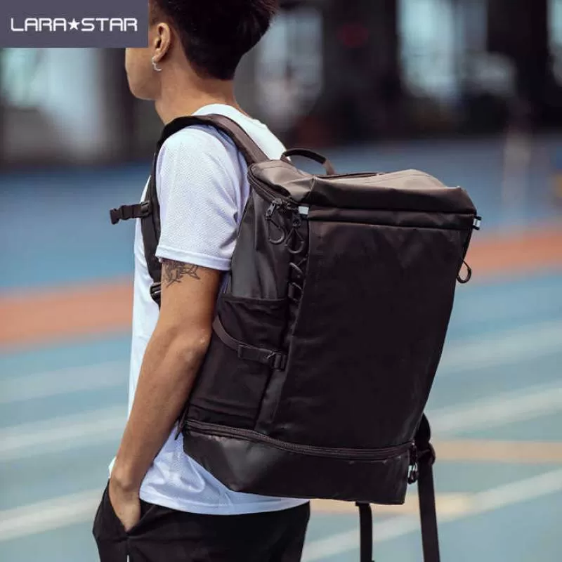 LS0003 Kaigua Series Gym Bag for Men Women Fitness Workout Sports Duffle BackBag with Wet Pocket & Shoes Compartment 