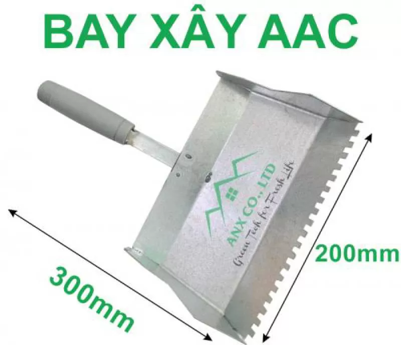 Bay xây tường bê tông khí chưng áp aac