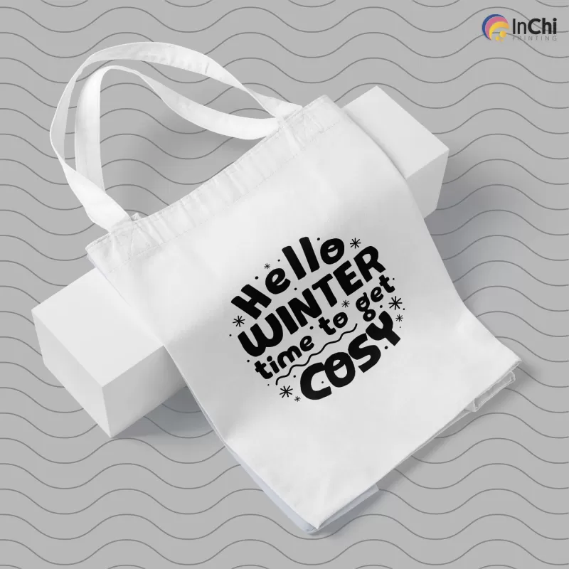 Túi Tote Quote Winter - túi vải đẹp tiện dụng, thời trang 