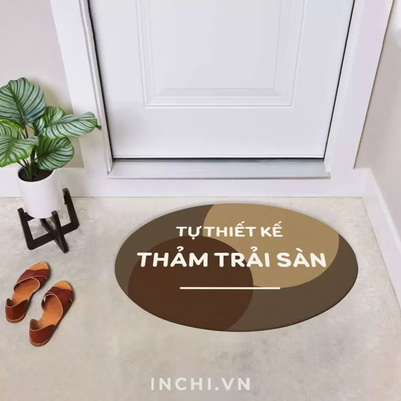 Tự thiết kế thảm trải sàn tròn