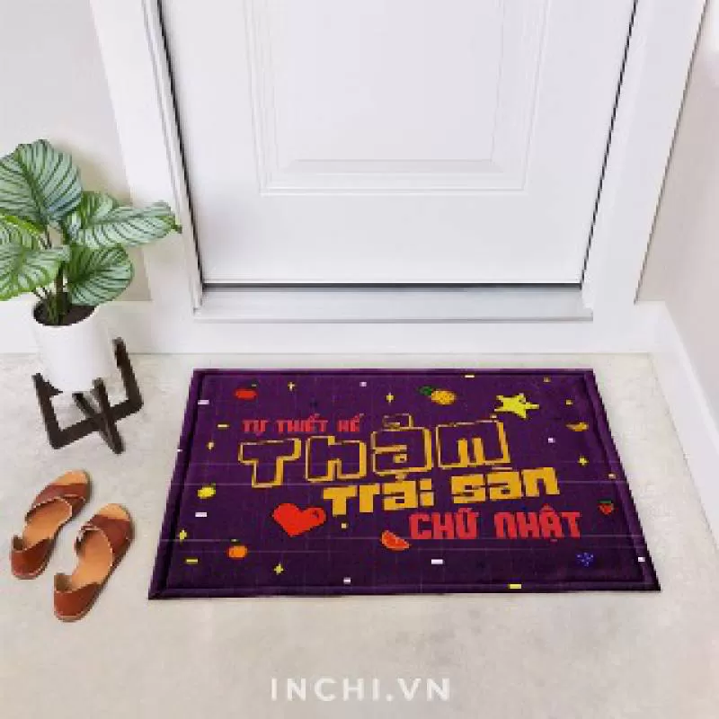 Tự thiết kế thảm trải sàn chữ nhật