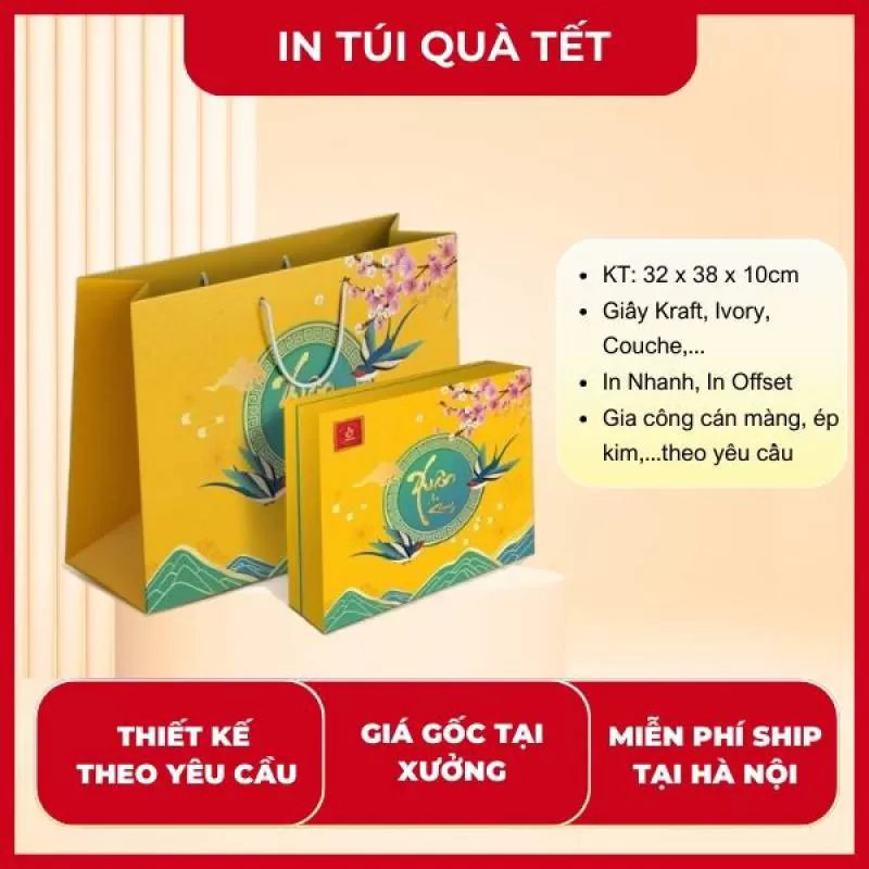 Xưởng in túi quà tết 2025 giá rẻ tại Hà Nội 