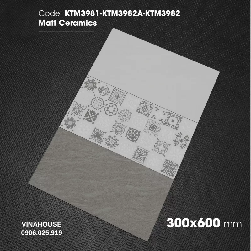 Gạch ốp tường 30x60 Viglacera KTM3981