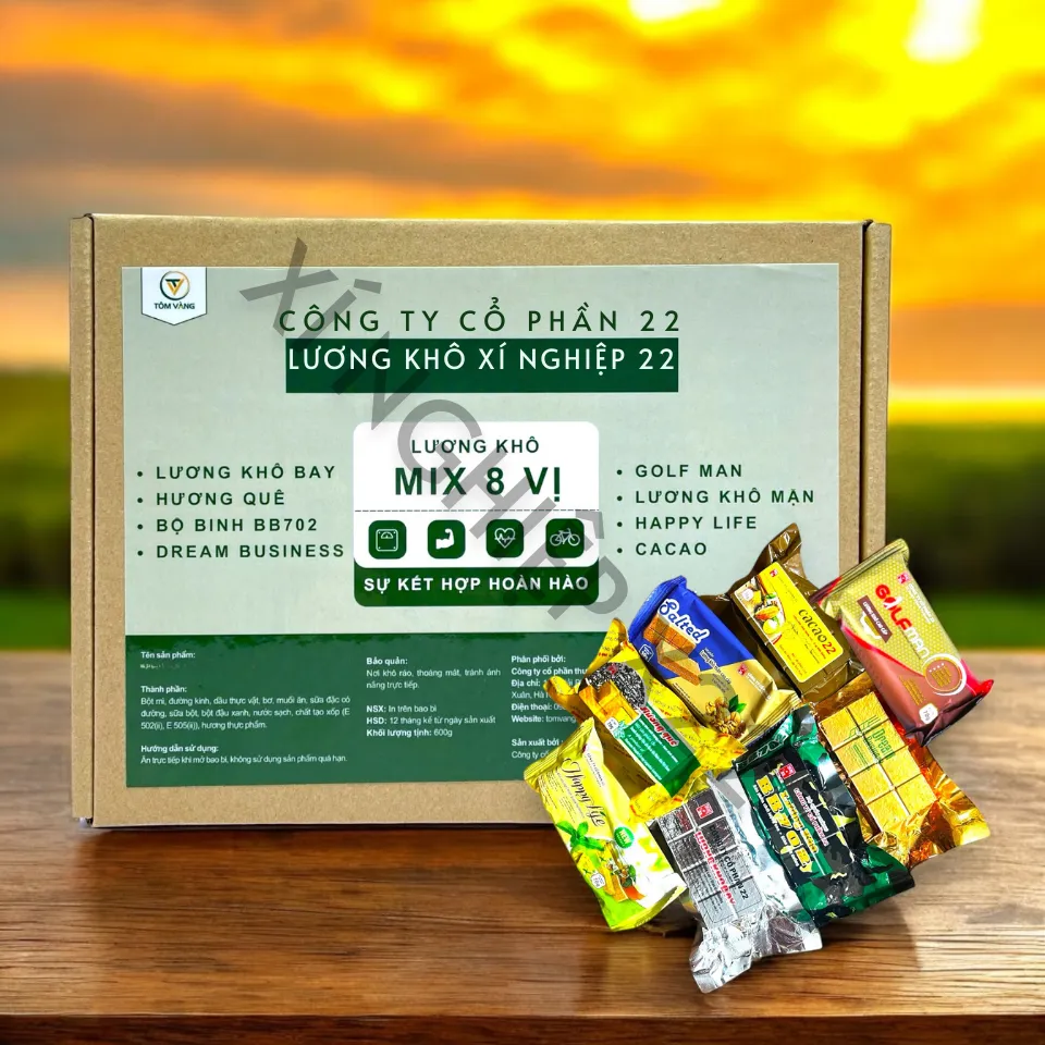 Lương Khô Quân Đội Mix 8 Vị 