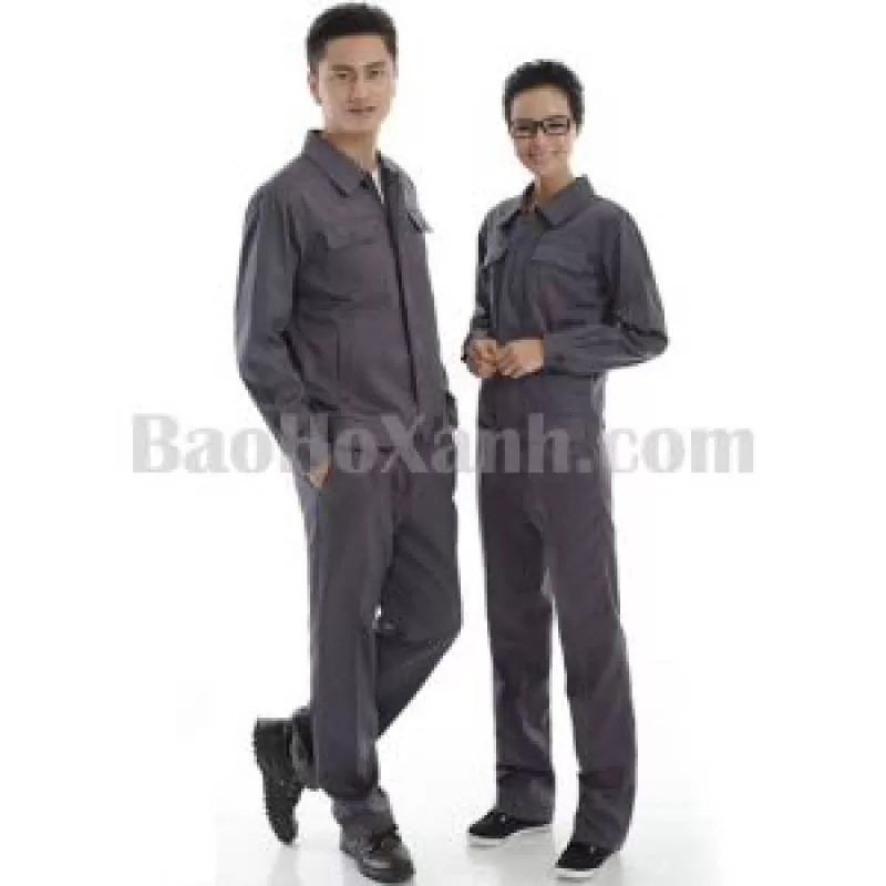 Quần Áo Bảo Hộ Lao Động Màu Ghi Xám Mạnh Mẽ - QAK0005