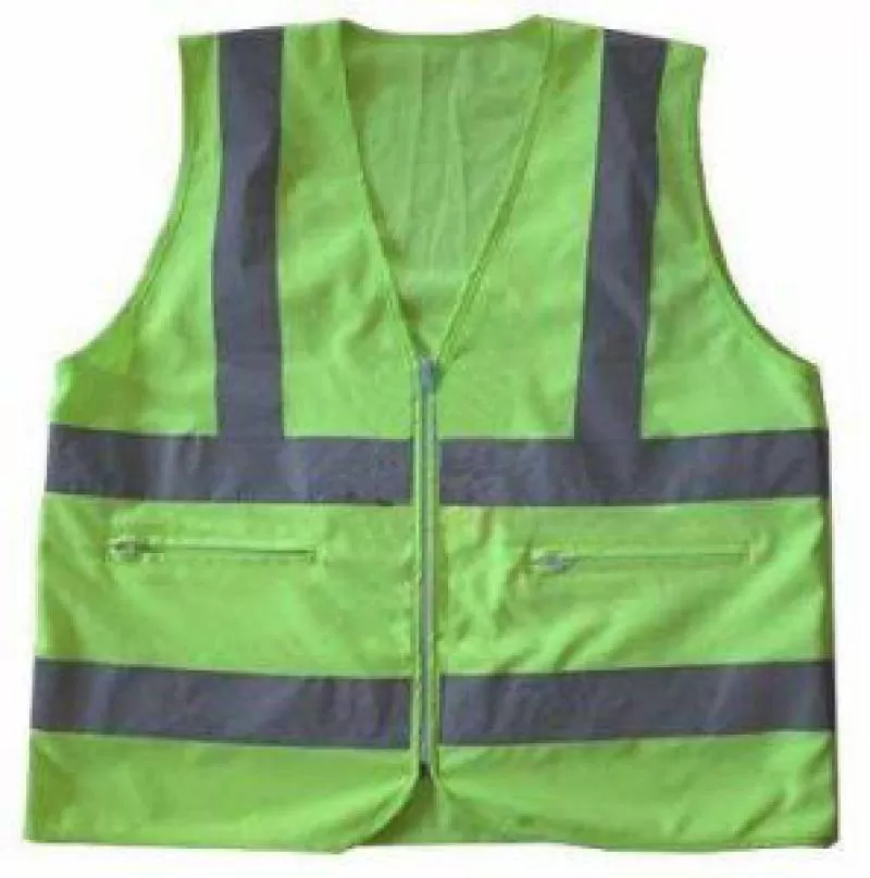 Áo Phản Quang Có Túi Màu Xanh Chuối - APQ0013