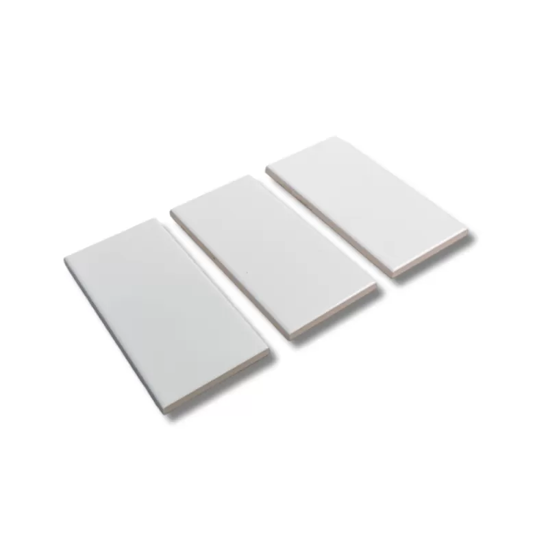 Gạch thẻ trắng phẳng mờ KT 75x150mm mã STA75156