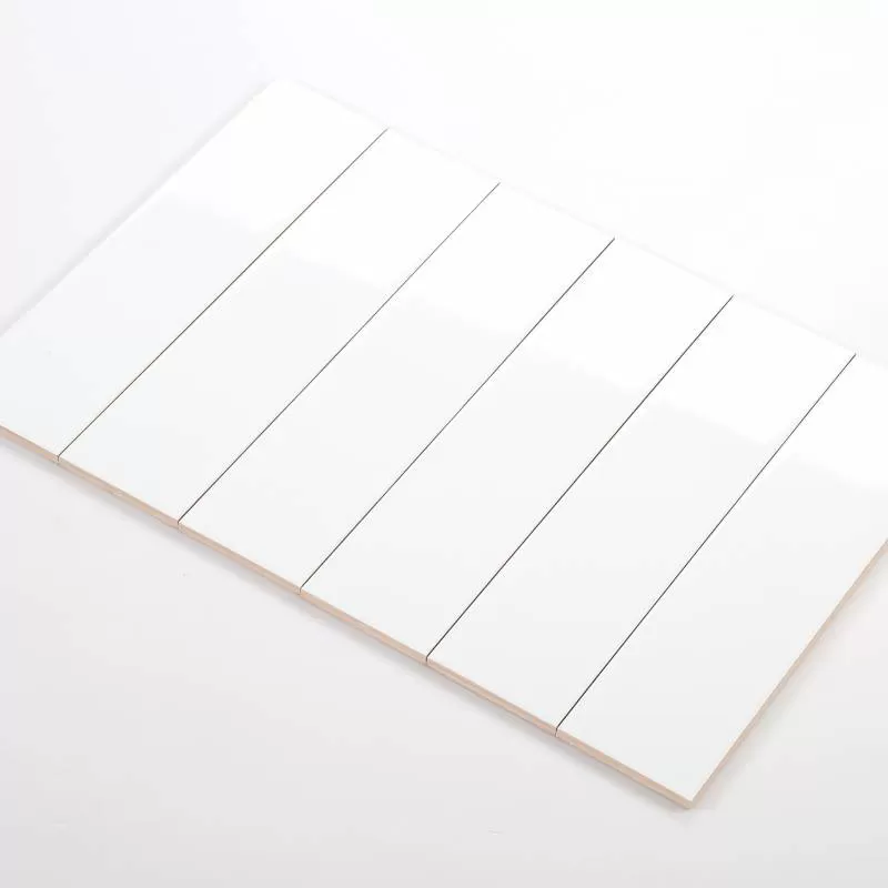 Gạch thẻ trắng mờ phẳng KT 75x300mm STA75306